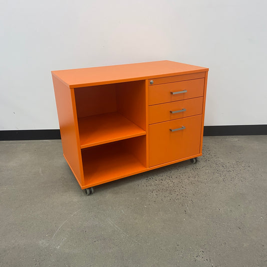 Caddy Filing Cabinet Orange