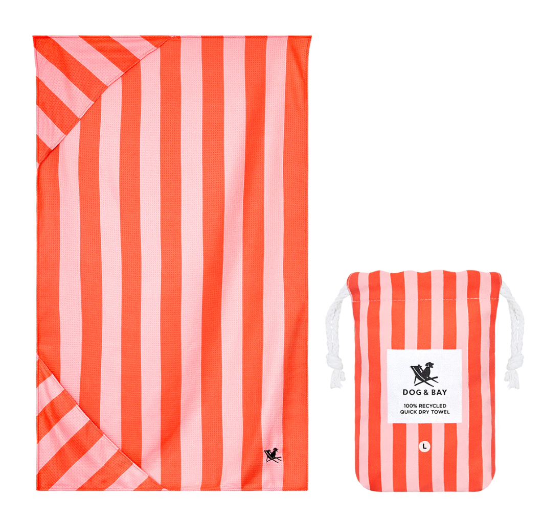 Dock & Bay Dog Towel - Canine Coral
