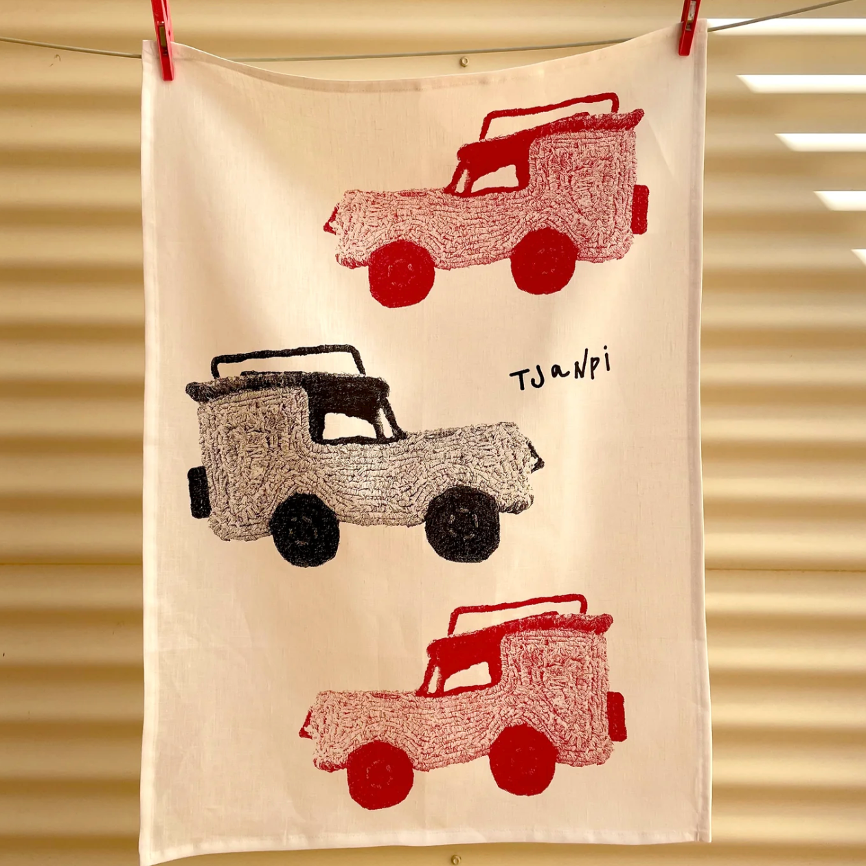Tjanpi Desert Weavers Tea Towel