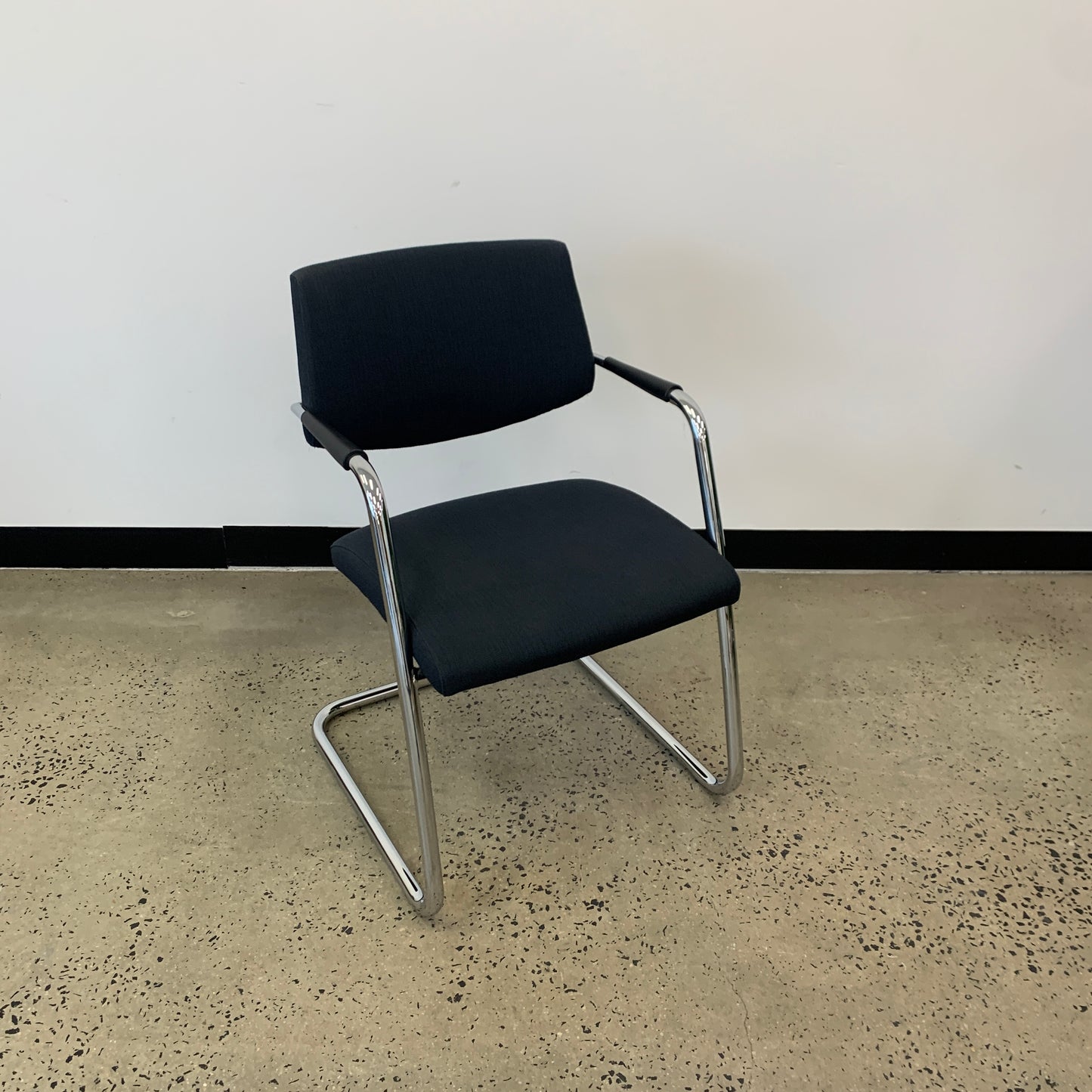 Boss Cantilever Visitor Chair Chrome Arms