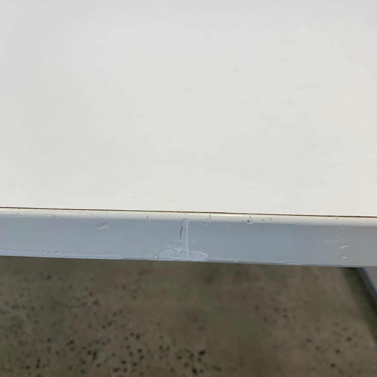 Height Adjustable White Desk