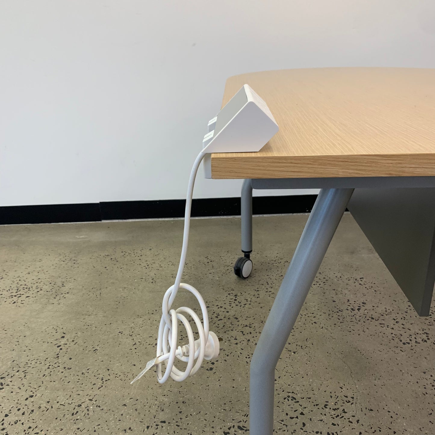 Wooden Curved End Desk