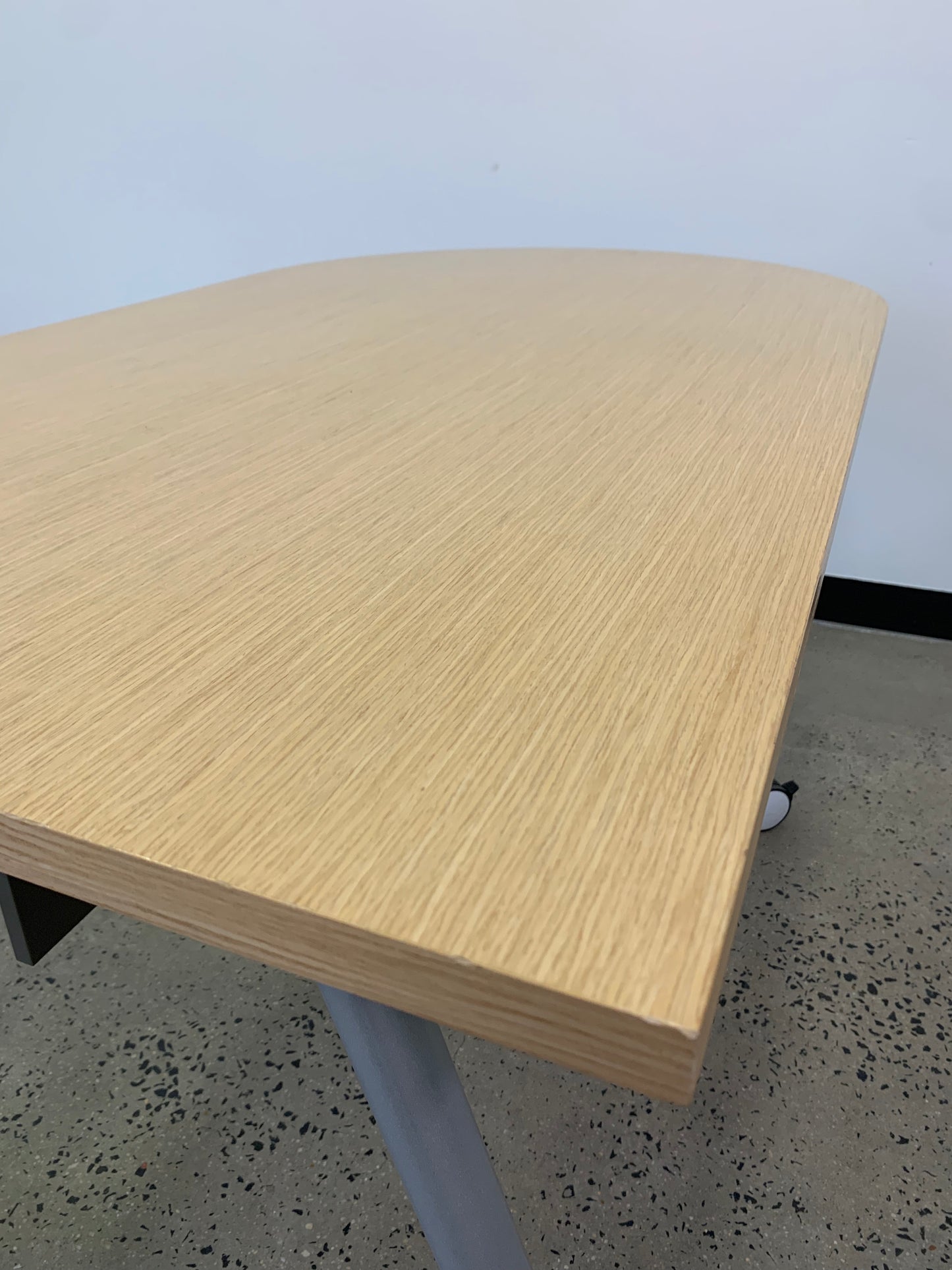 Wooden Curved End Desk