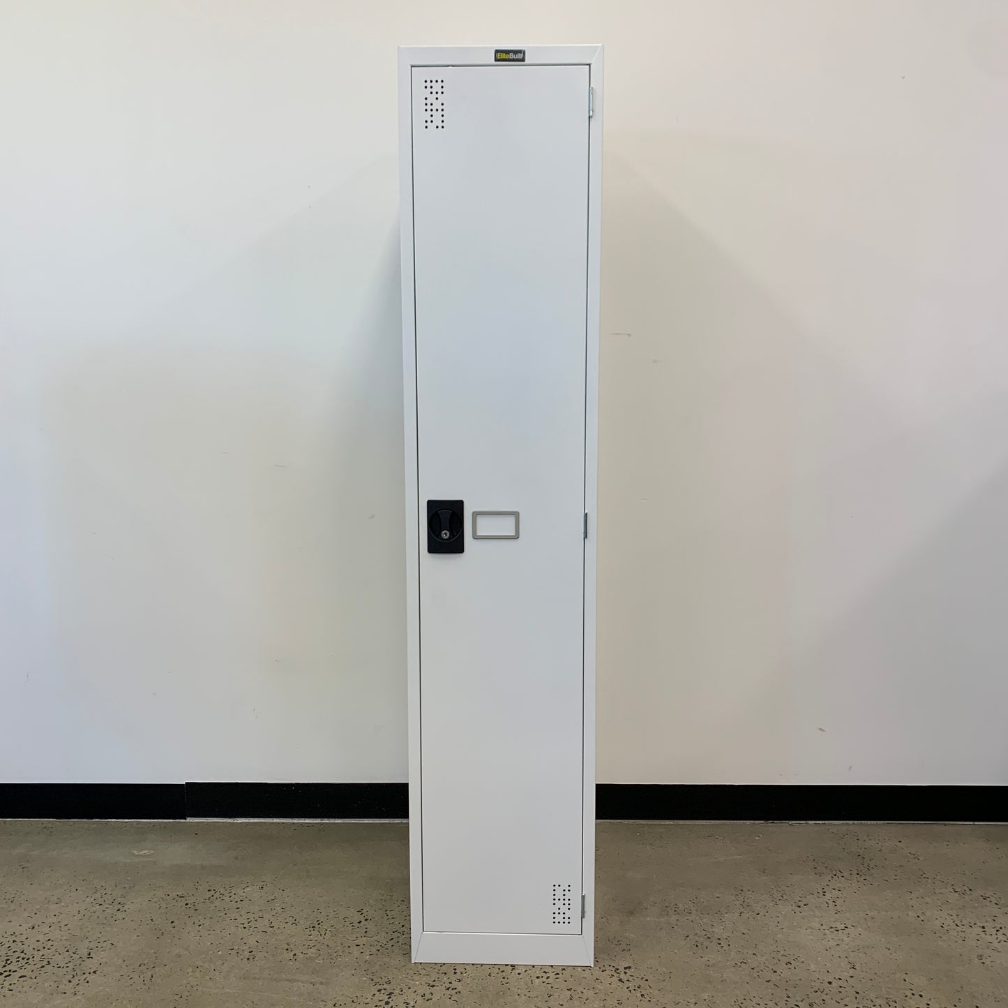 EliteBuilt Locker Single Bay White 1 Door