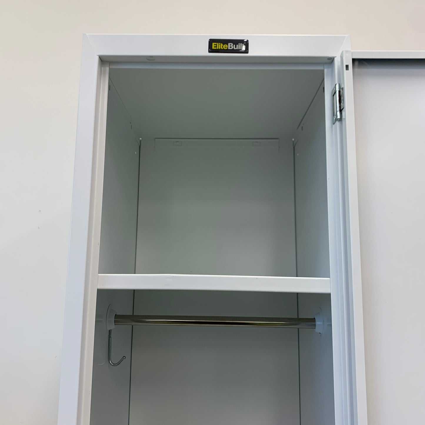EliteBuilt Locker Single Bay White 1 Door