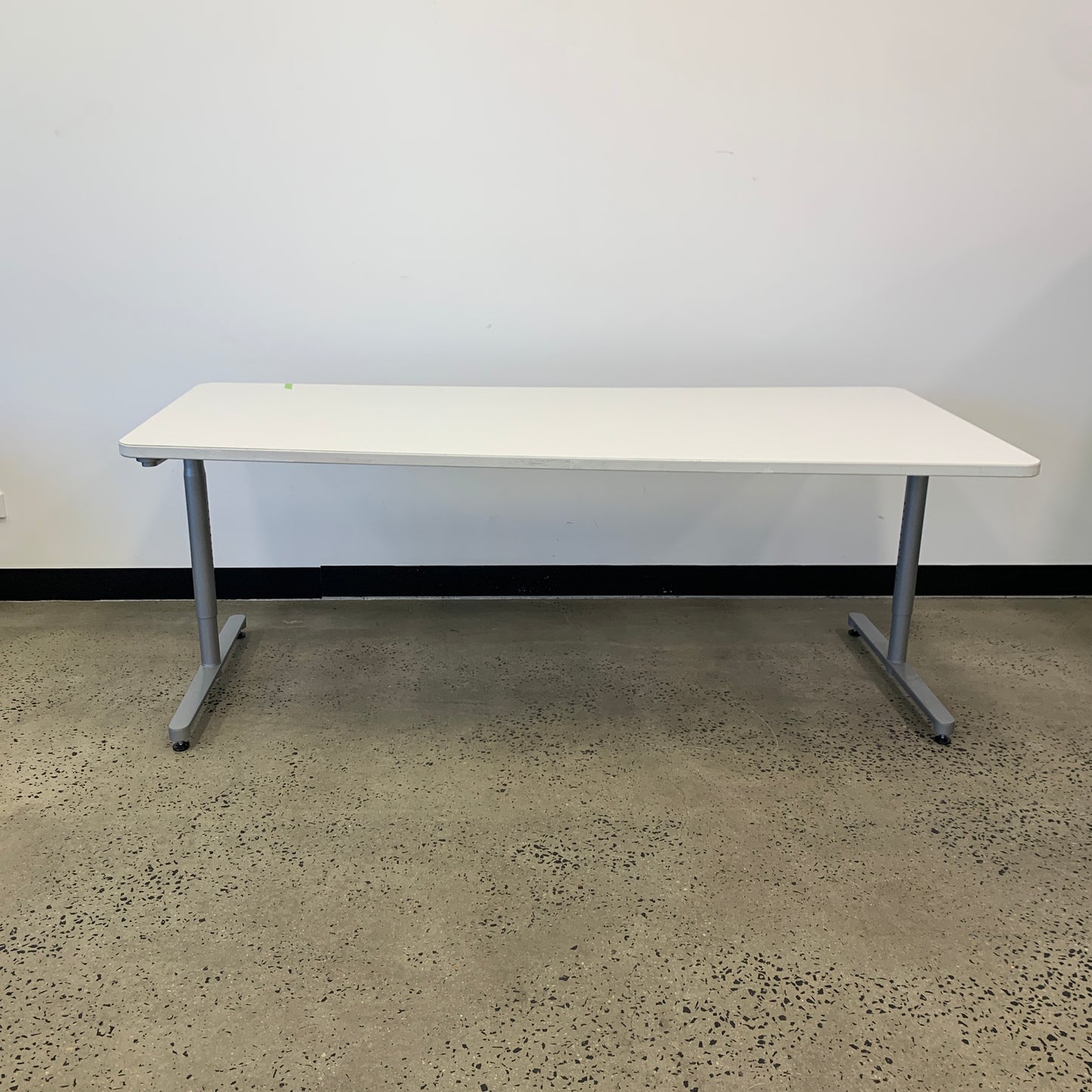Height Adjustable White Desk