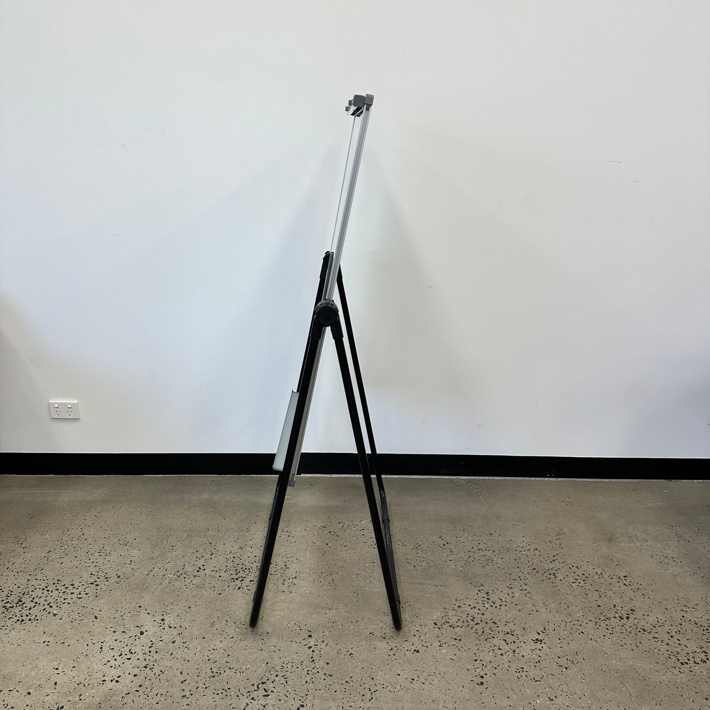 Portable Whiteboard on Black Stand