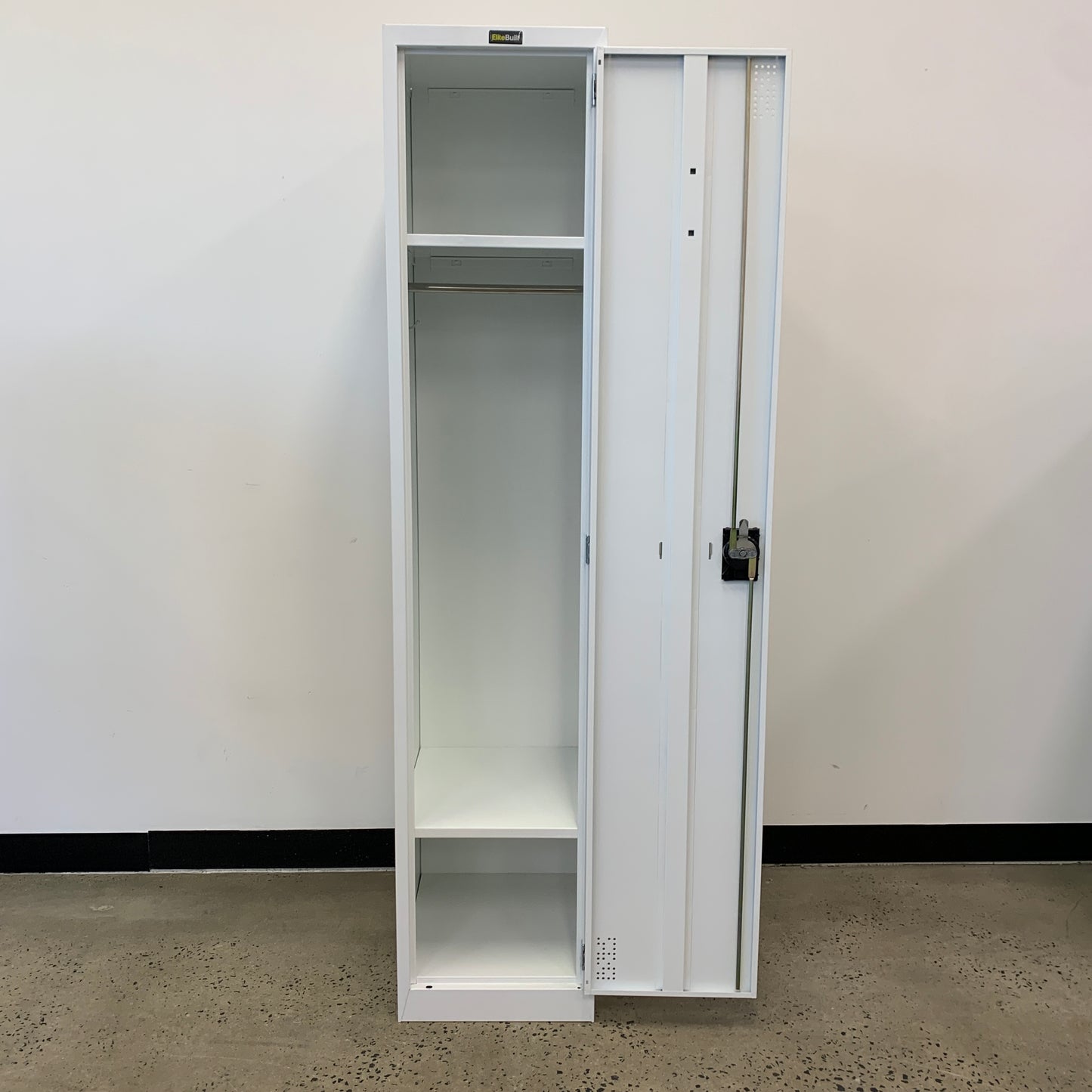 EliteBuilt Locker Single Bay White 1 Door