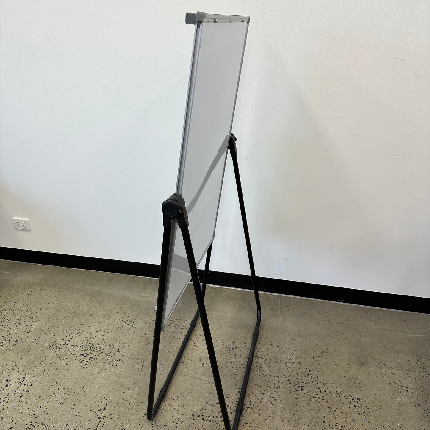 Portable Whiteboard on Black Stand