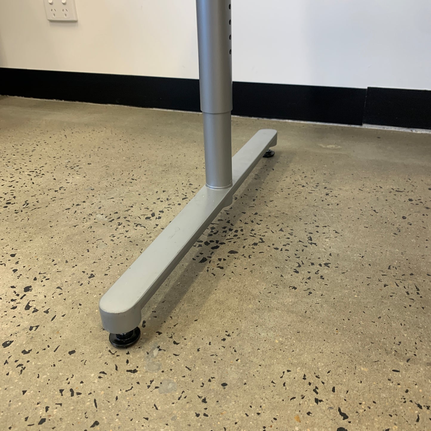 Height Adjustable White Desk