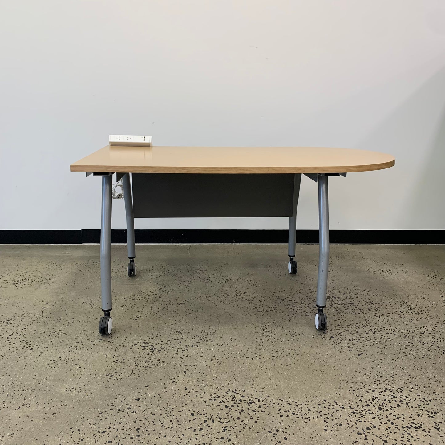 Wooden Curved End Desk