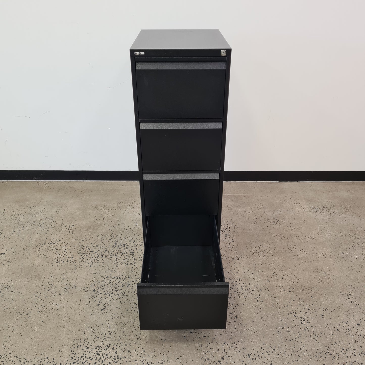 Go Filing Cabinet Black 4 Drawer