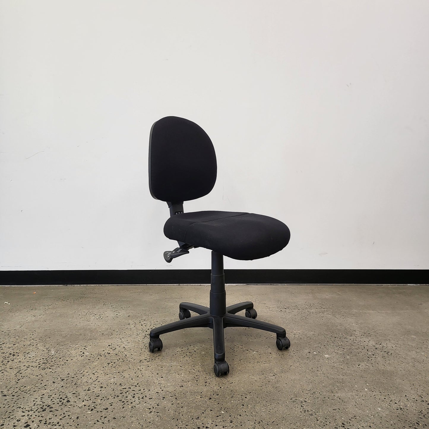 Gregory Task Chair in Black with Castor Wheels