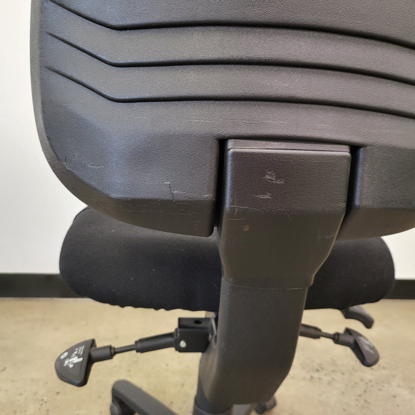 Gregory Task Chair in Black with Castor Wheels