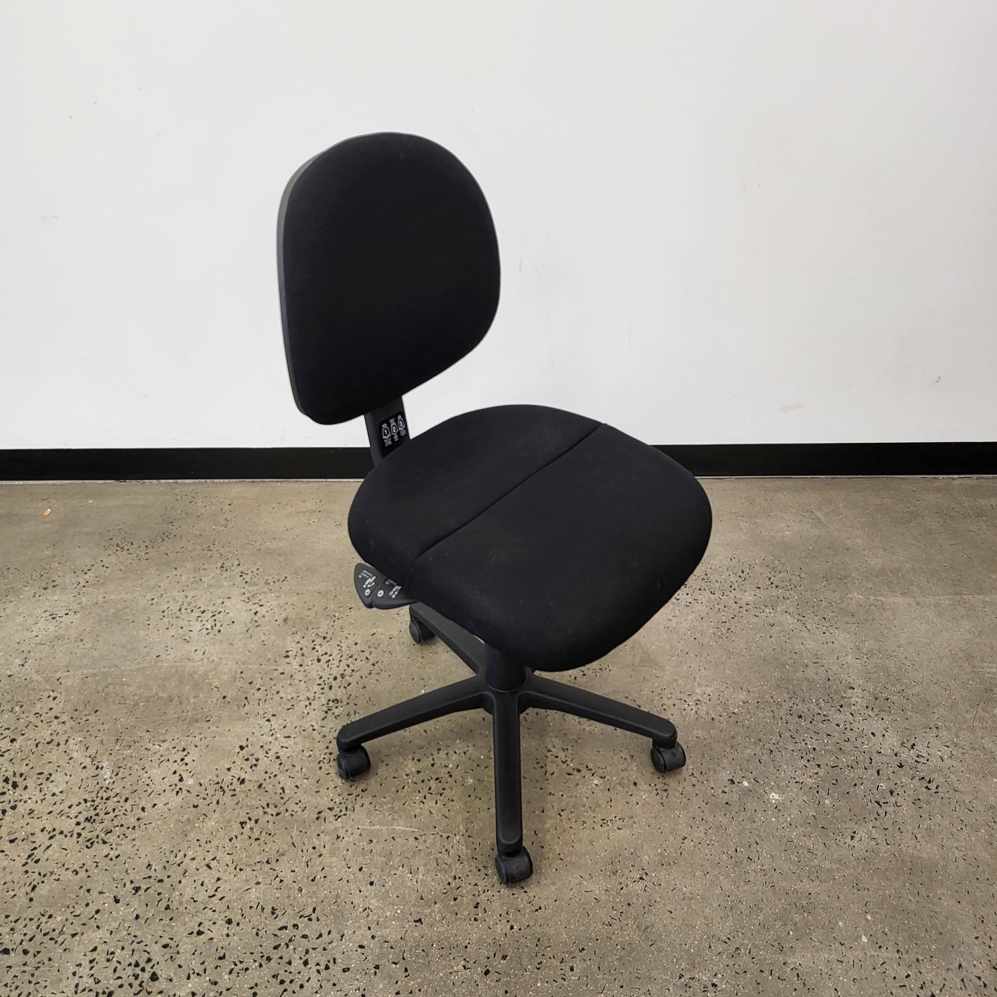 Gregory Task Chair in Black with Castor Wheels