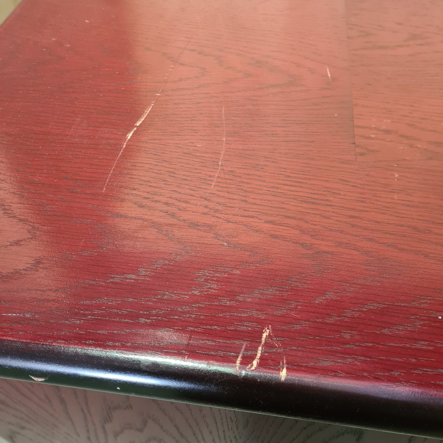 Mahogany Desk with Adjustable Return