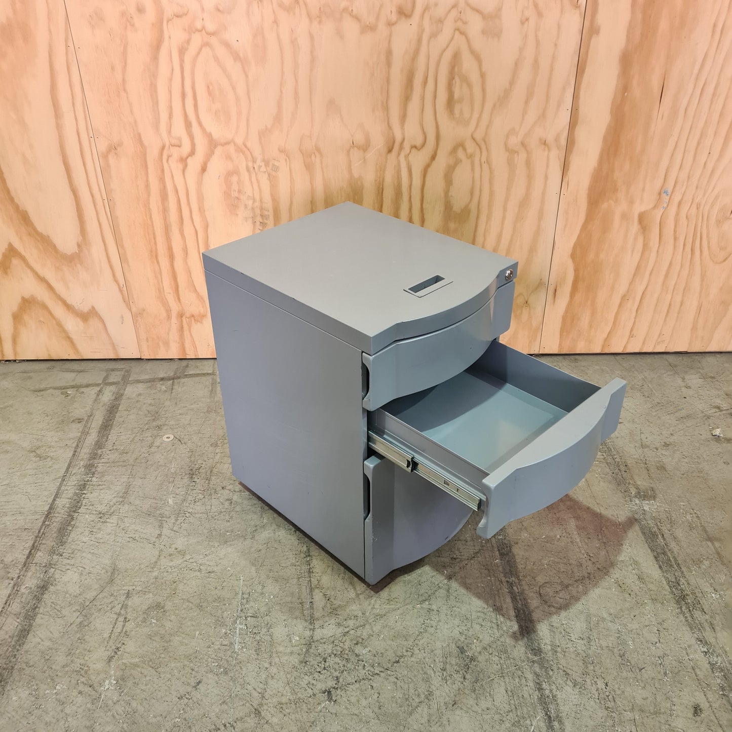 Grey Metal Pedestal