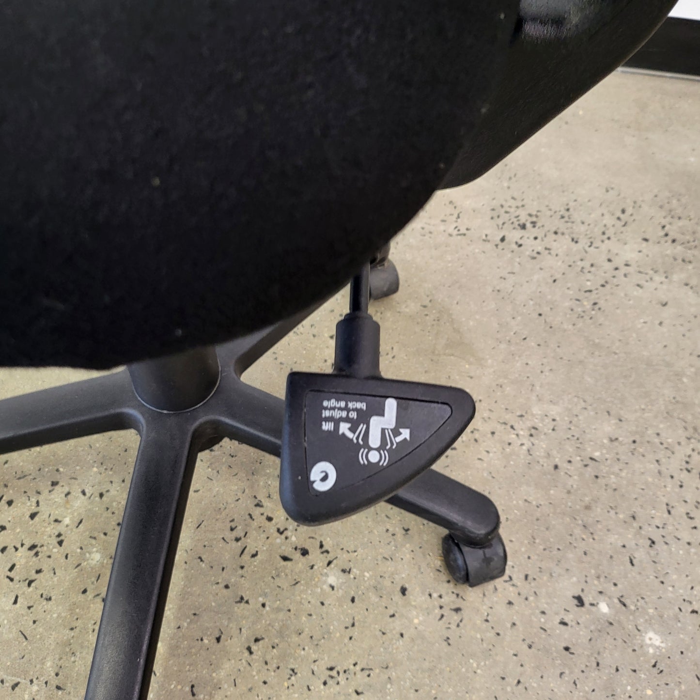 Gregory Task Chair in Black with Castor Wheels
