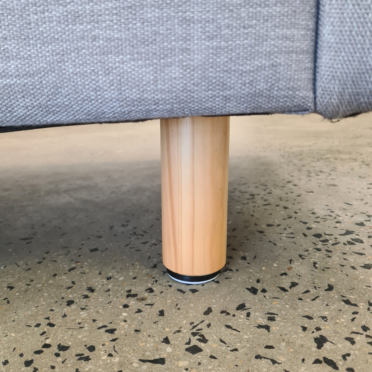 Three Part Modular Corner Couch Light Grey