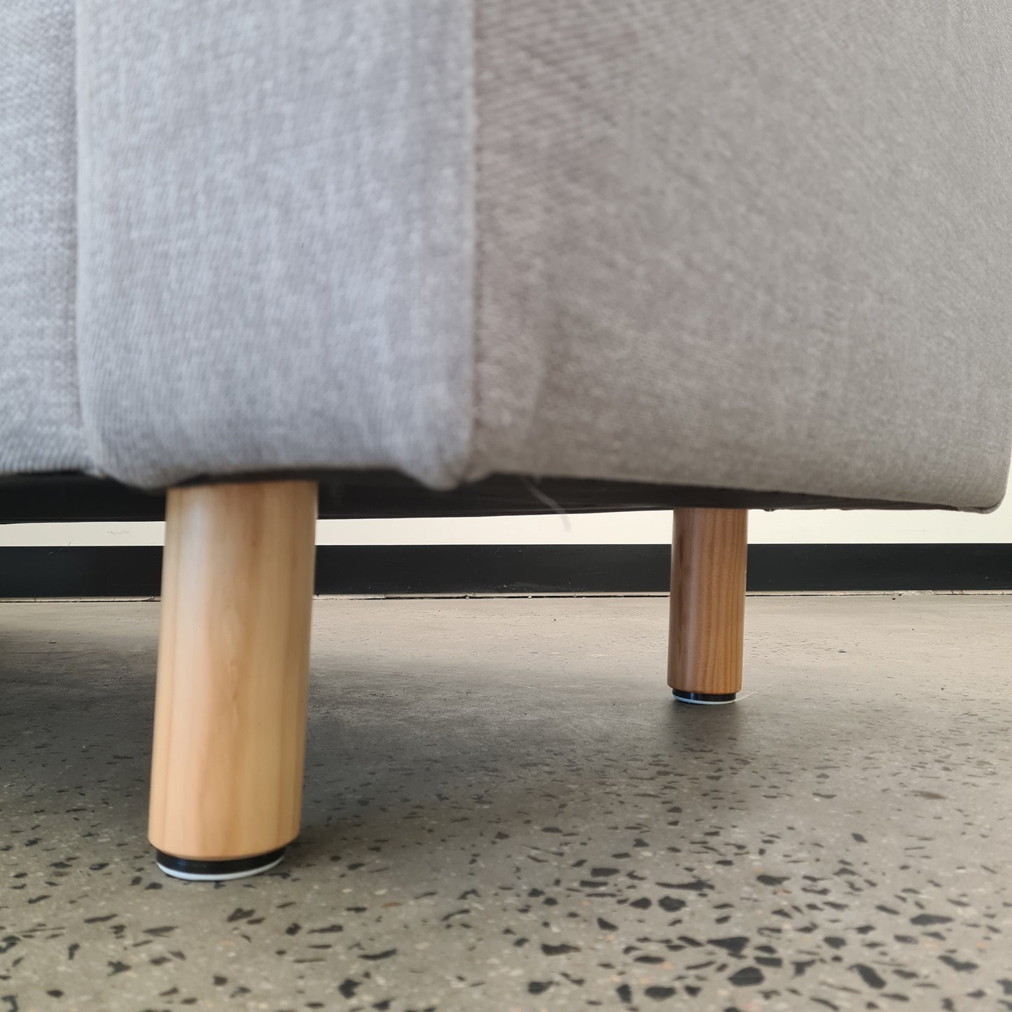 Three Part Modular Corner Couch Light Grey