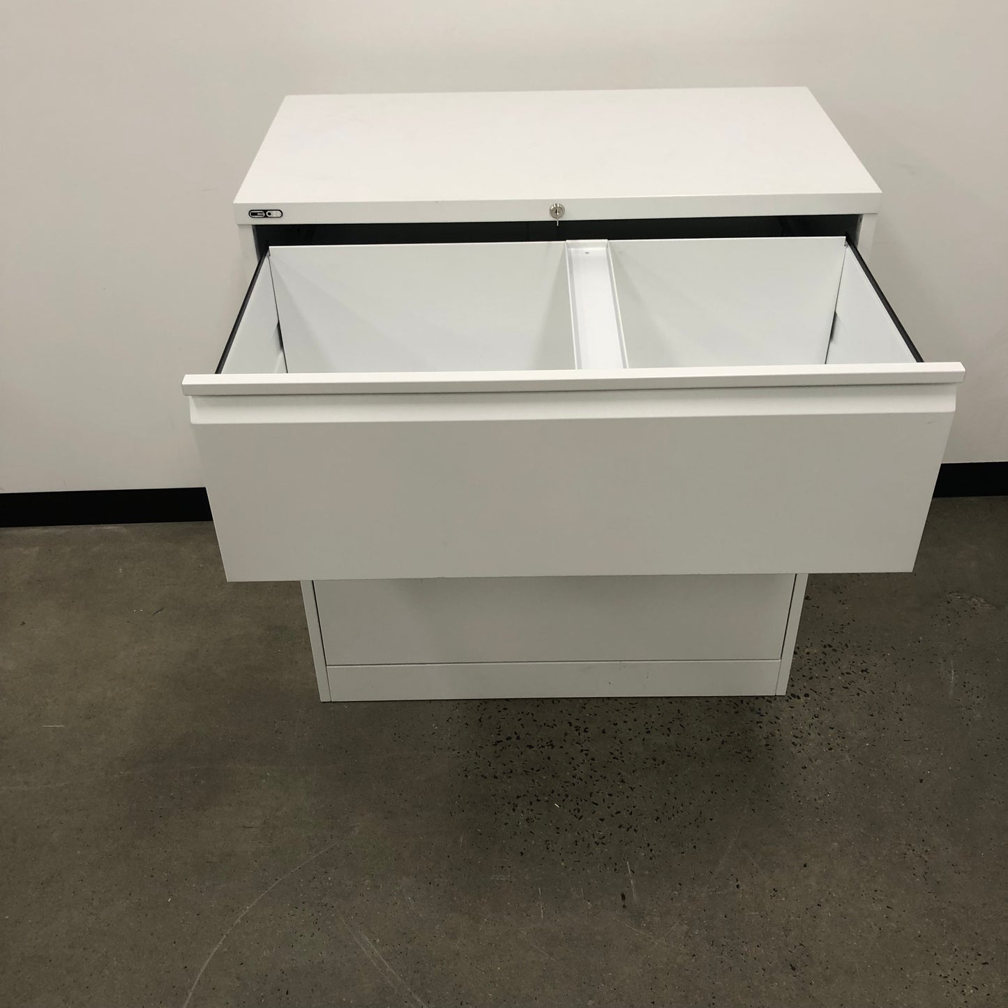Go Steel Wide Filing Cabinet 3 Drawer White