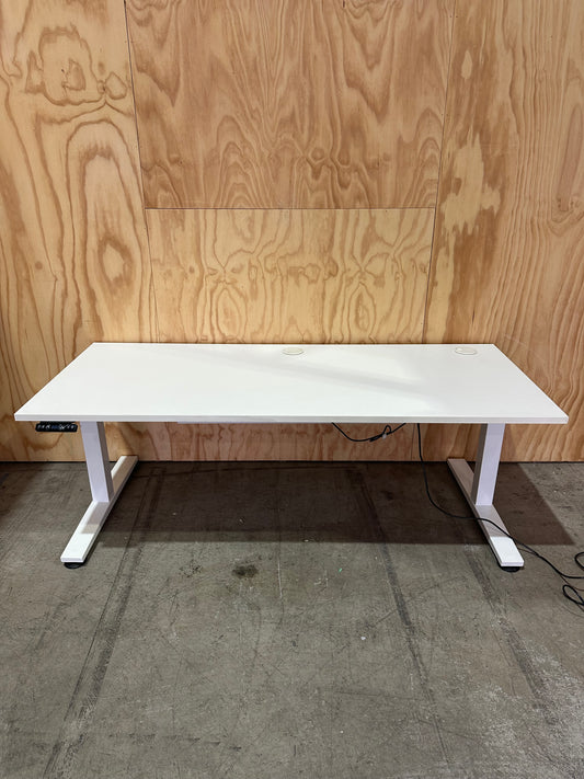 Electric Sit-Stand desk with modesty panel & cable management