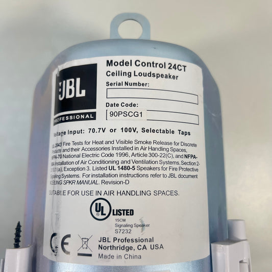 JBL Model Control 24C Ceiling Loudspeaker