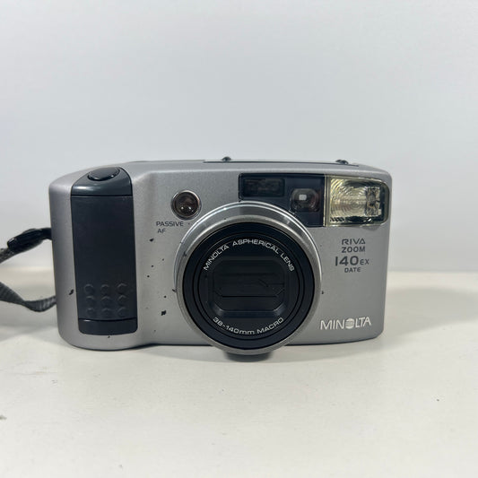 Minolta Riva Zoom 1440EX 35mm Film Camera with Bag
