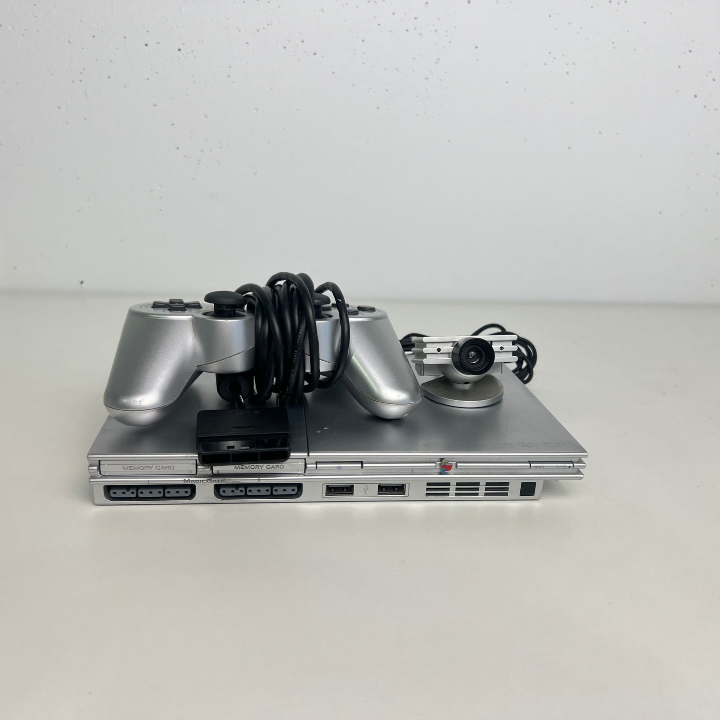 Sony PlayStation 2  Silver Slim with Accessories