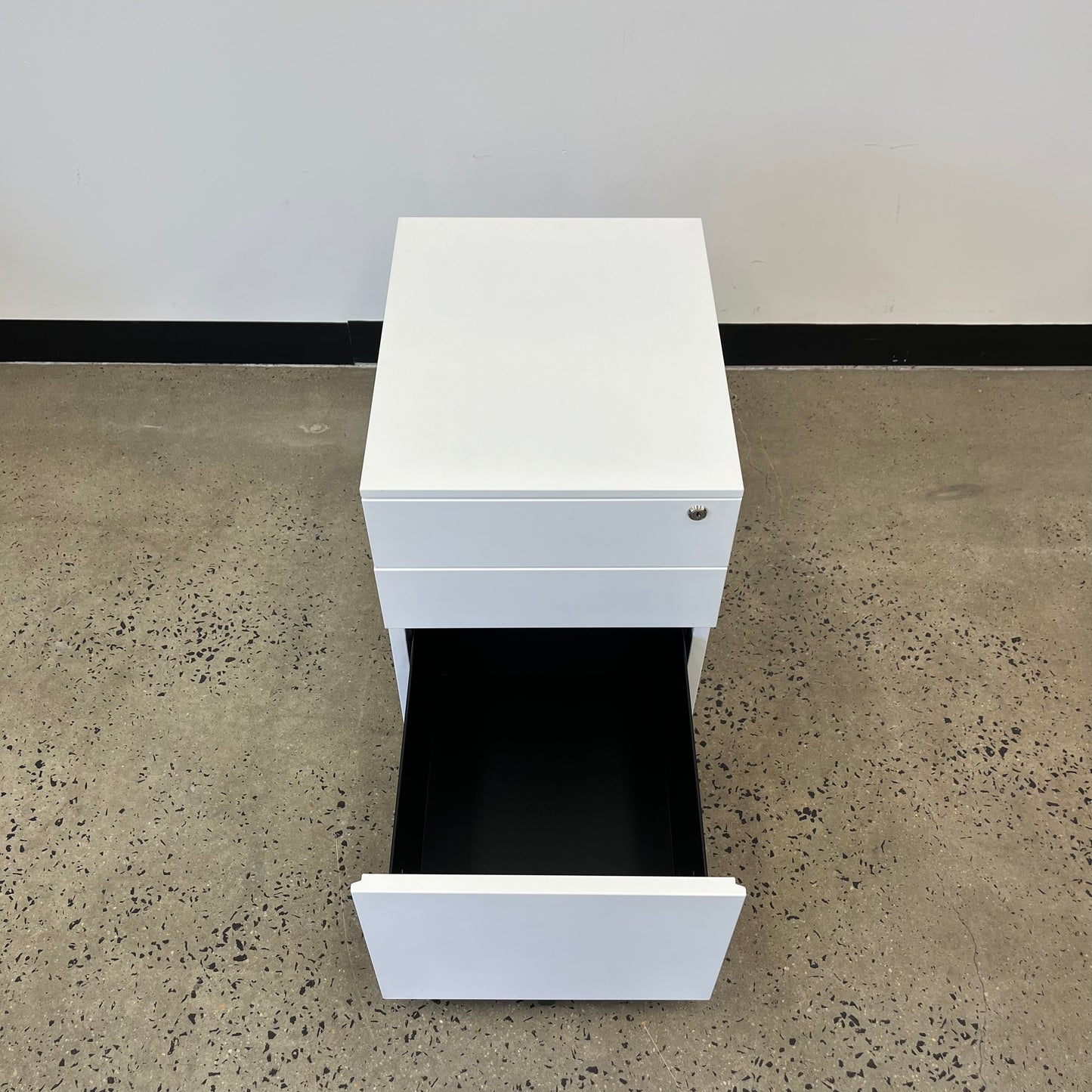 Pedestal Metal White Filing Cabinet Medium