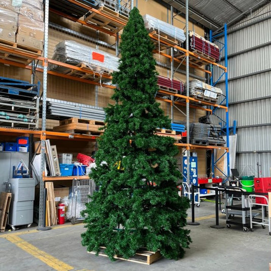 16ft Commercial Christmas Tree with Decorations + Lights (Dovecote Design)