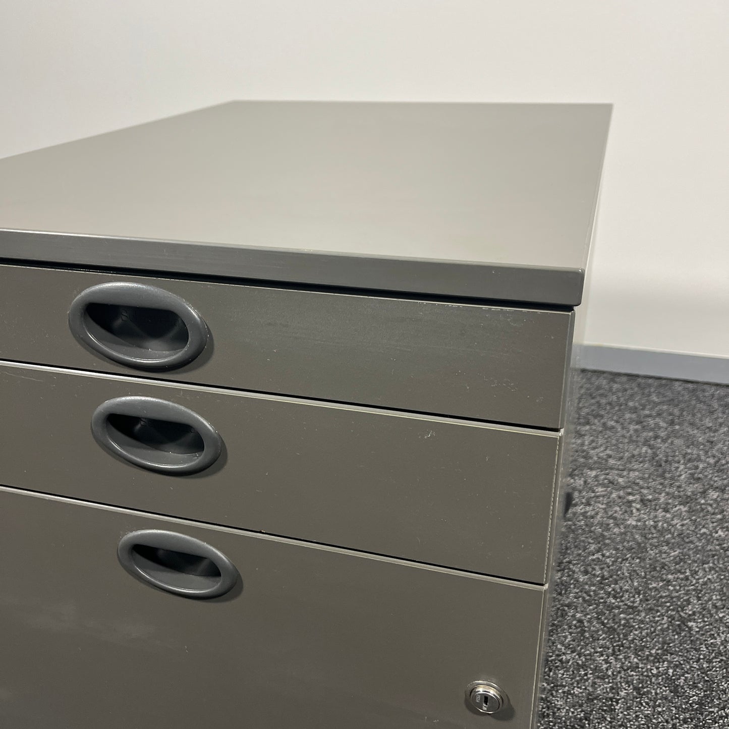 Schiavello 3 Drawer Pedestal in Charcoal