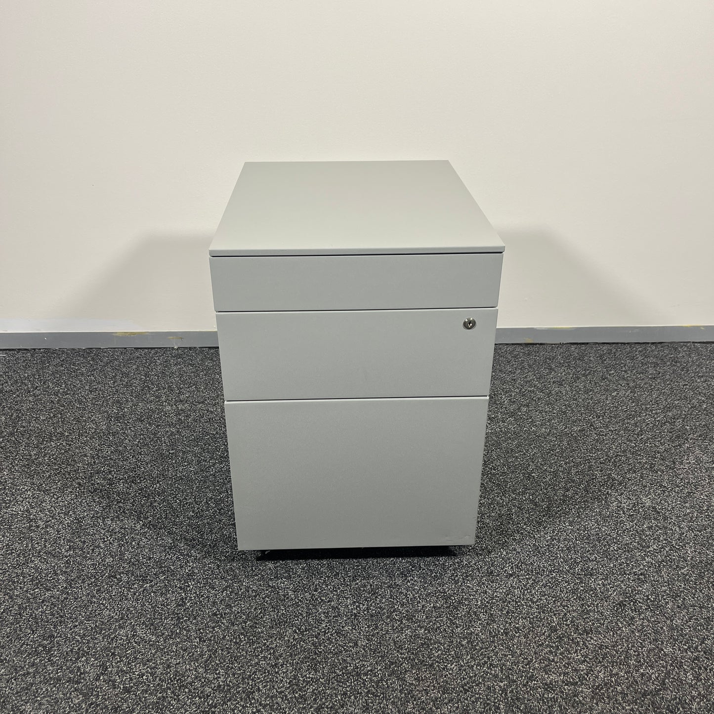 Metal Pedestal Grey 3 Drawer