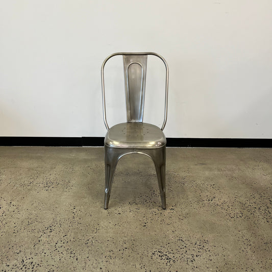 Bistro Stacking Chairs Silver