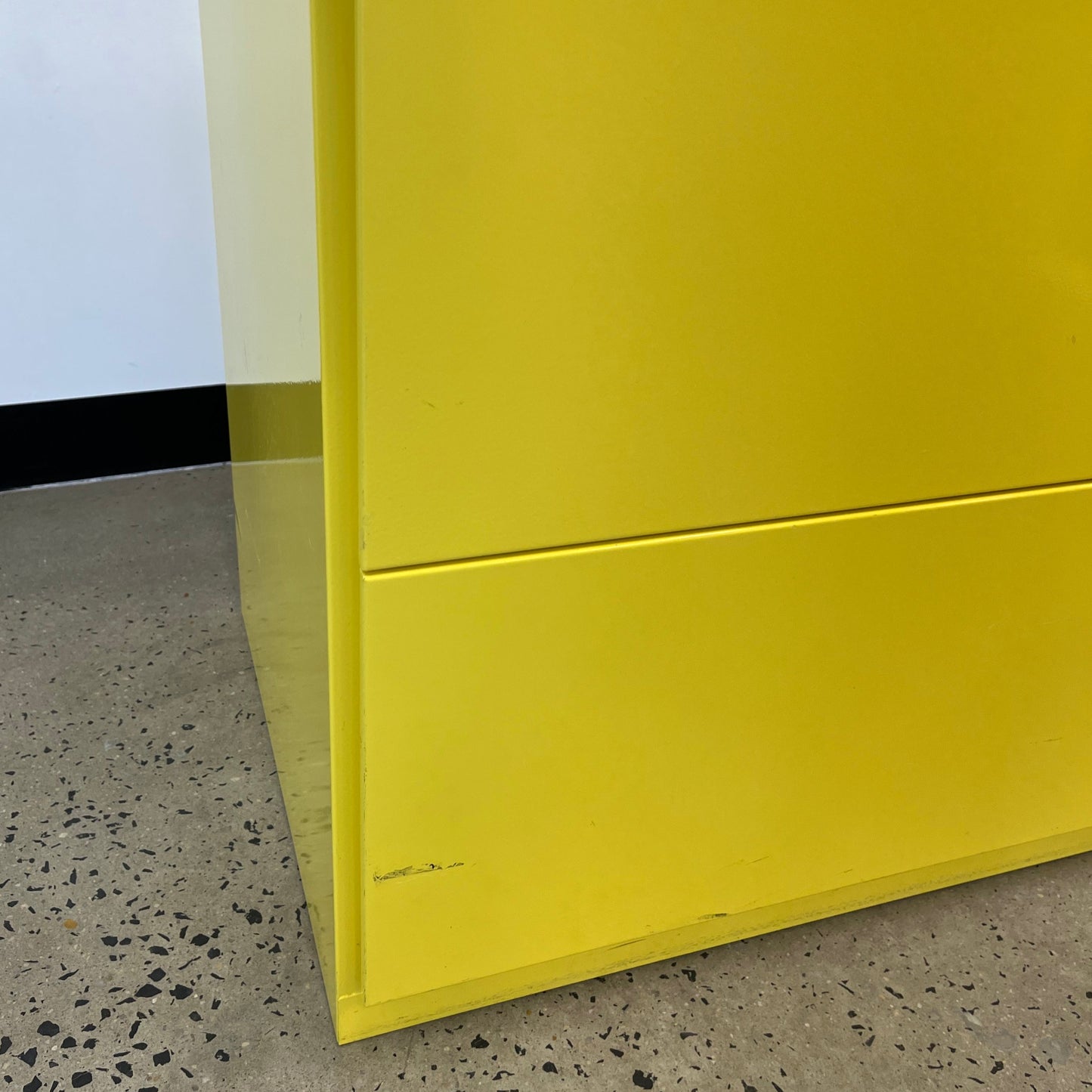 Planex Virtu 2 Drawer Cabinet in Yellow Metal