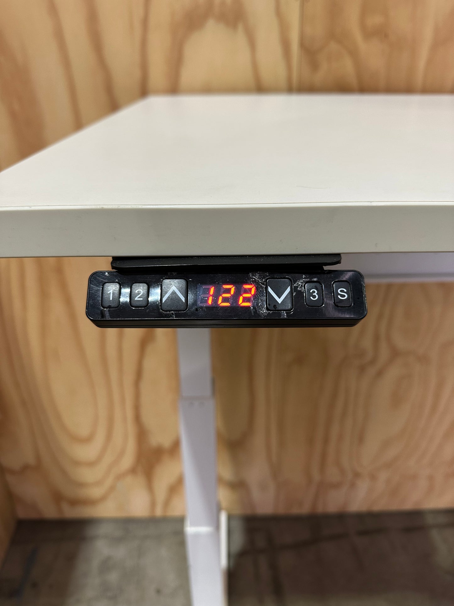 Electric Sit-Stand desk with modesty panel & cable management
