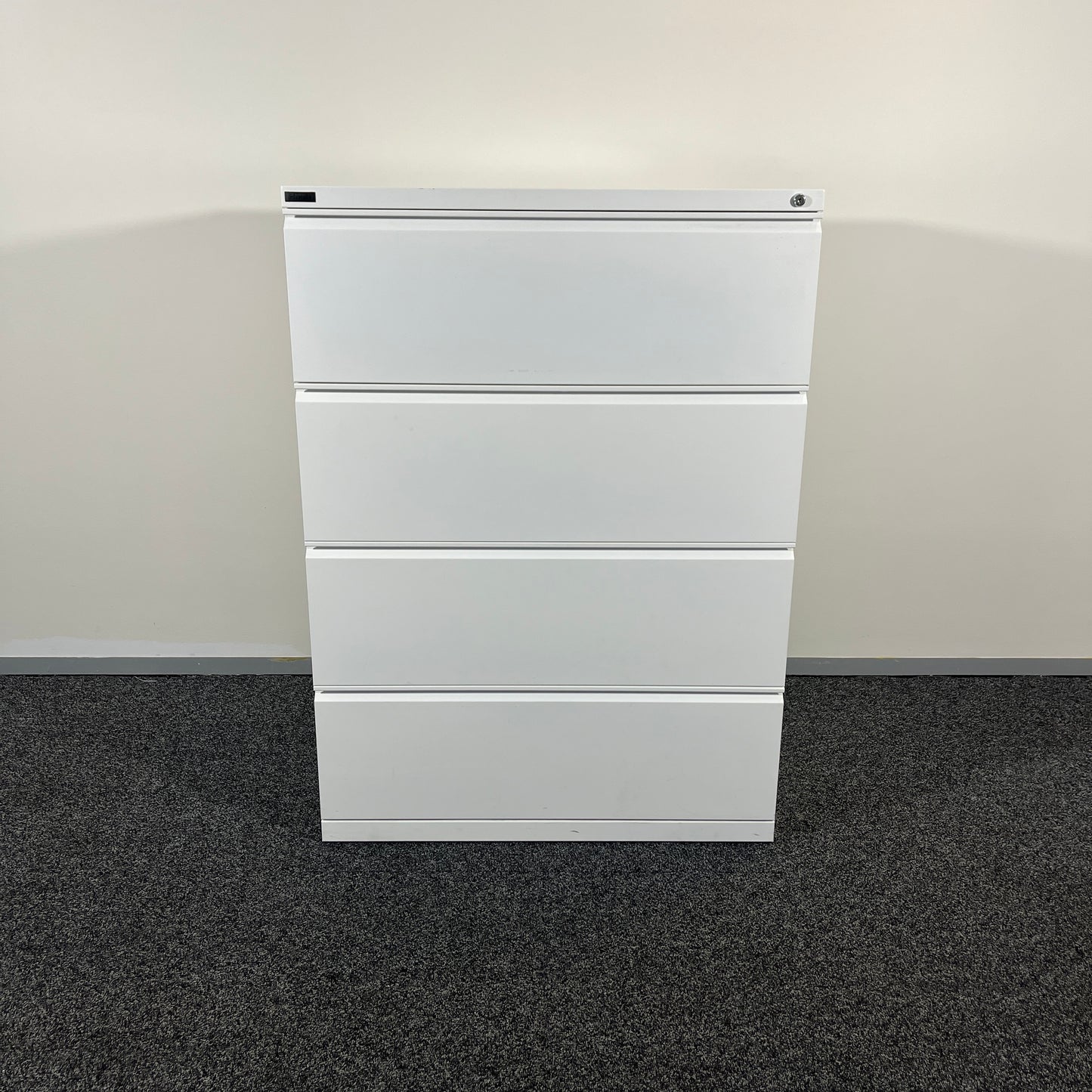 Schiavello White 4 Drawer Filing Cabinets