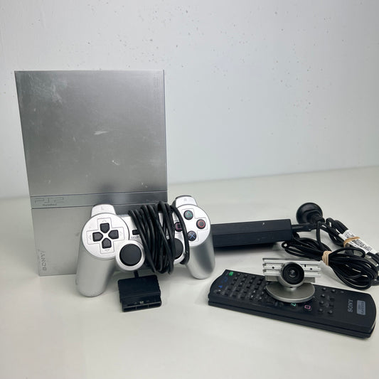 Sony PlayStation 2  Silver Slim with Accessories