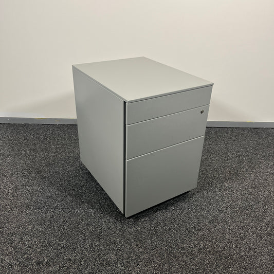 Metal Pedestal Grey 3 Drawer