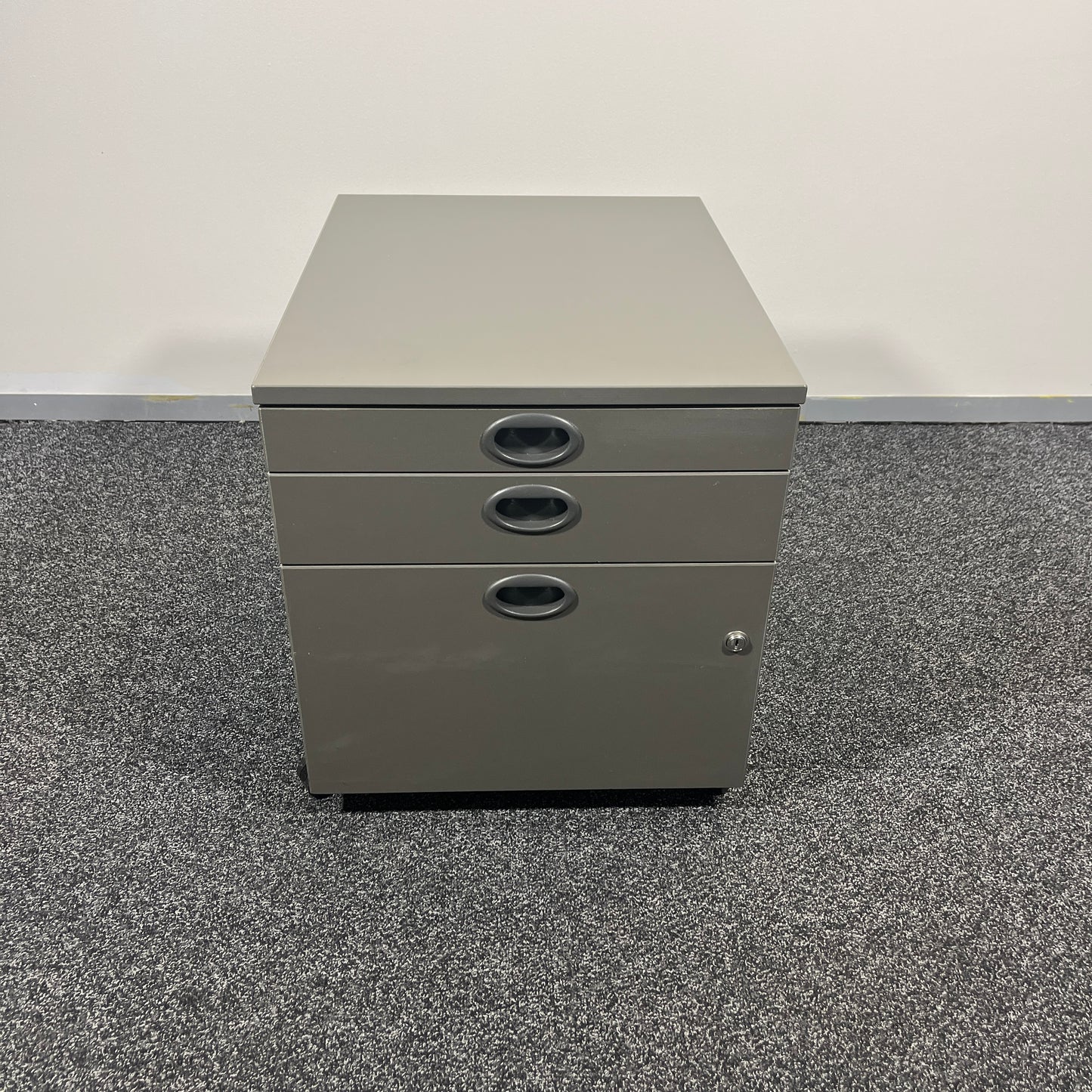 Schiavello 3 Drawer Pedestal in Charcoal