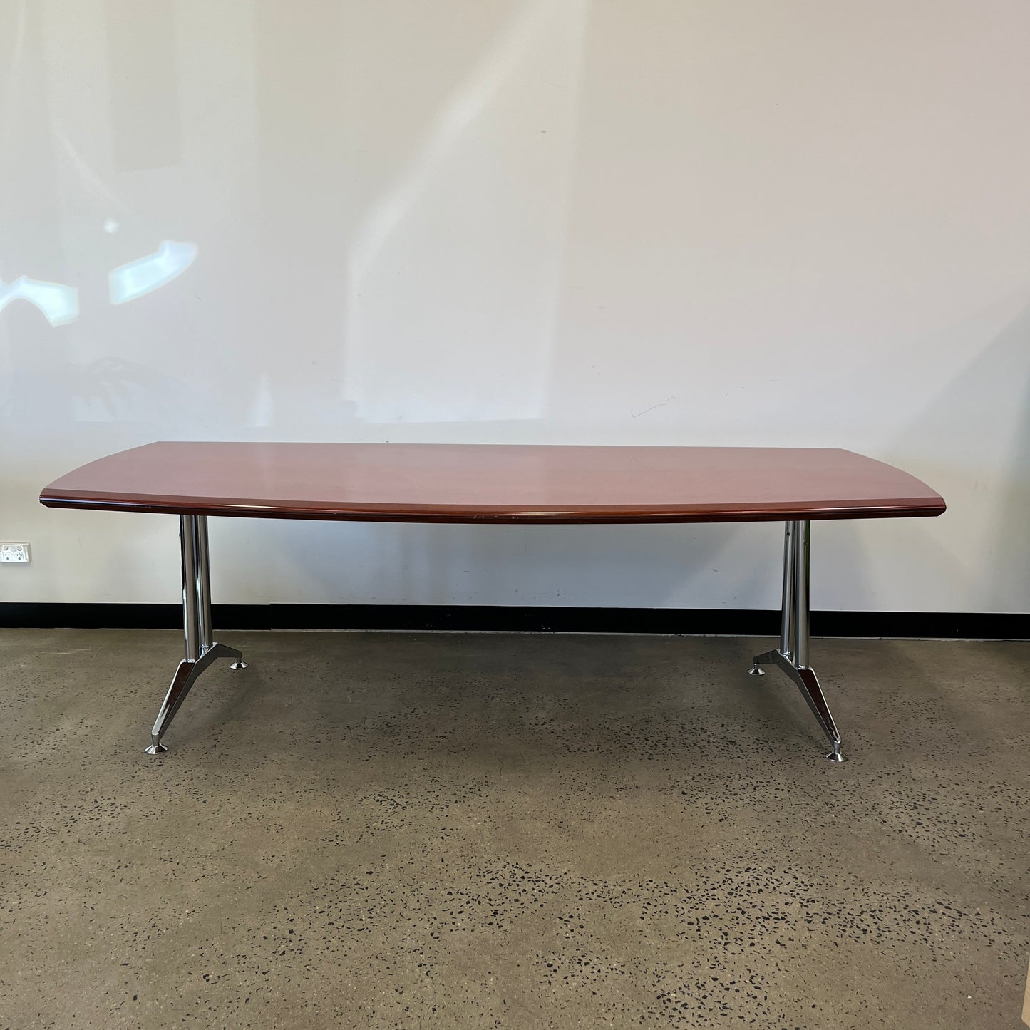 Conference Room Table Timber with Steel Legs