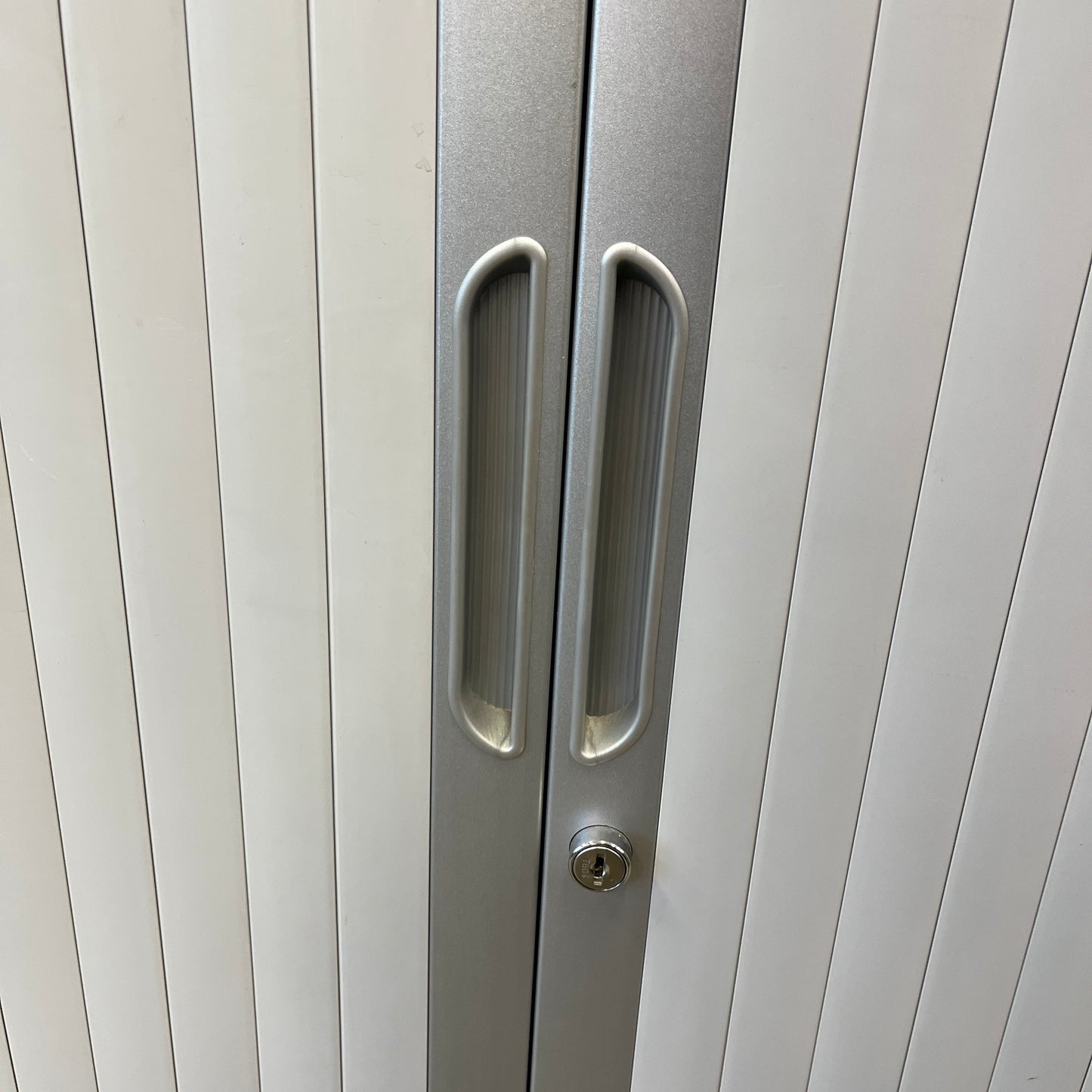 EliteBuilt Grey Tambour Cabinet
