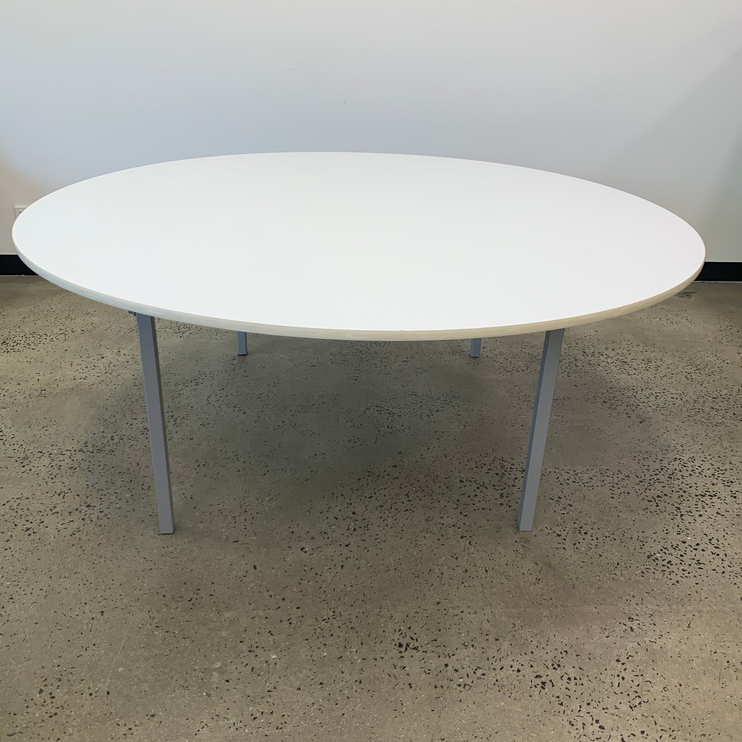 Sebel Large Folding Round Meeting Table White