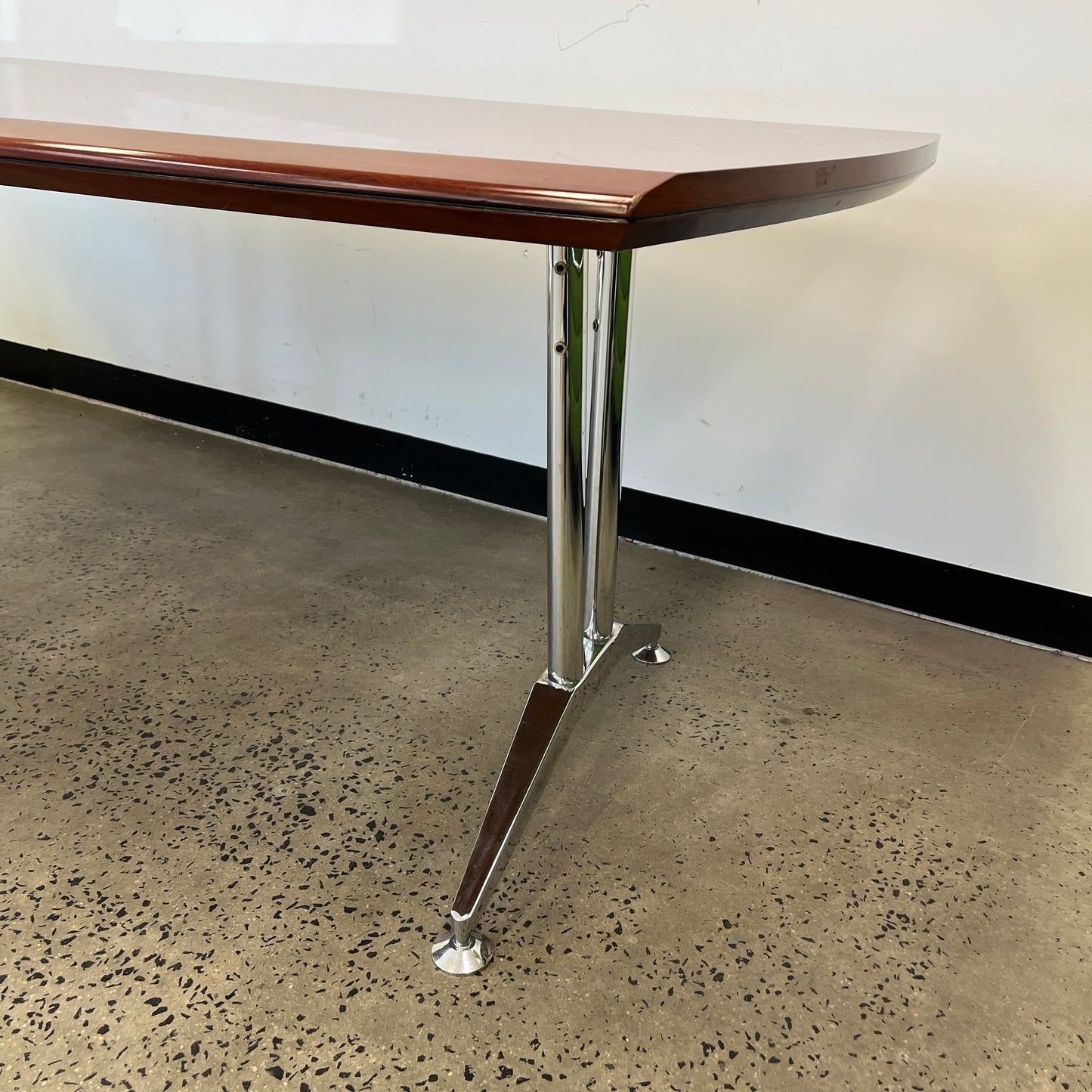 Conference Room Table Timber with Steel Legs