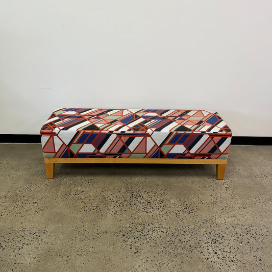 Maharam 'A Band Apart' Upholstered Bench Seat with Wooden Base