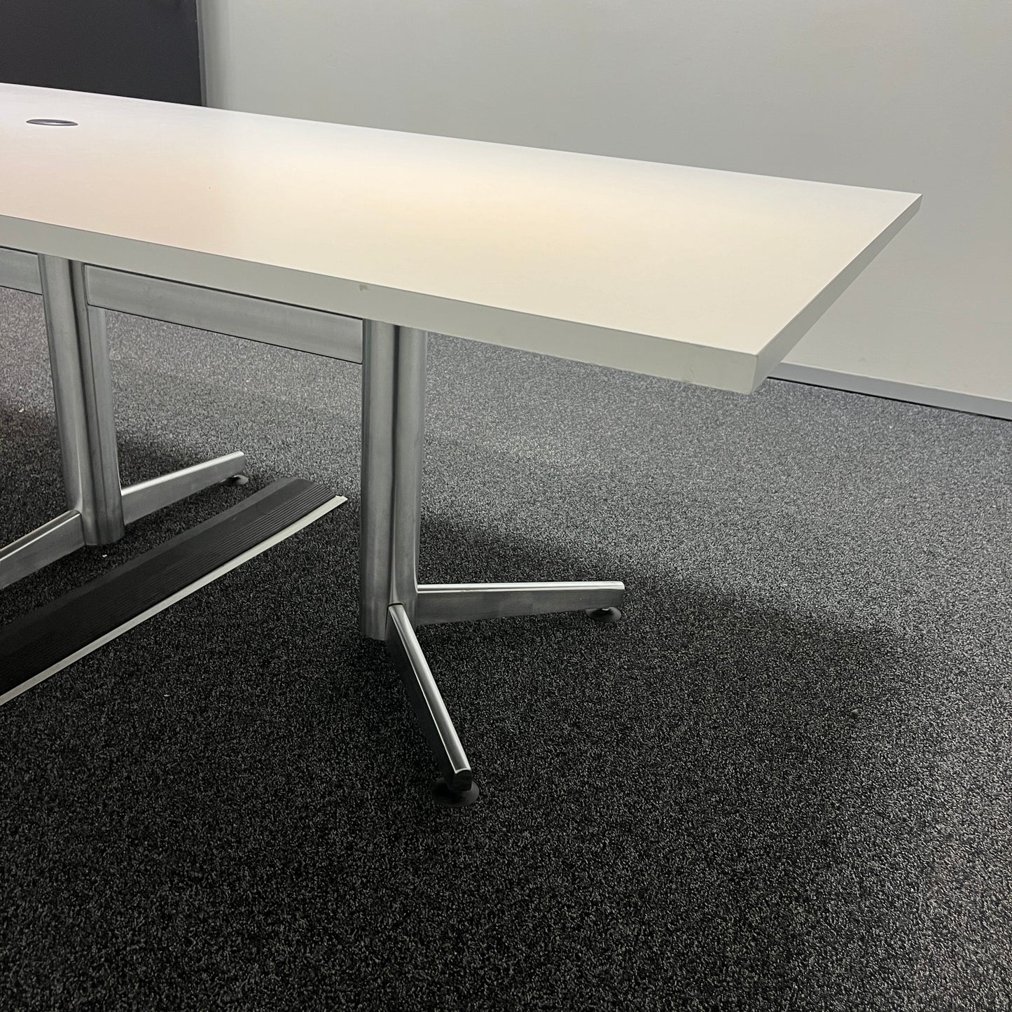 Boardroom Table Rectangle with Chrome Legs