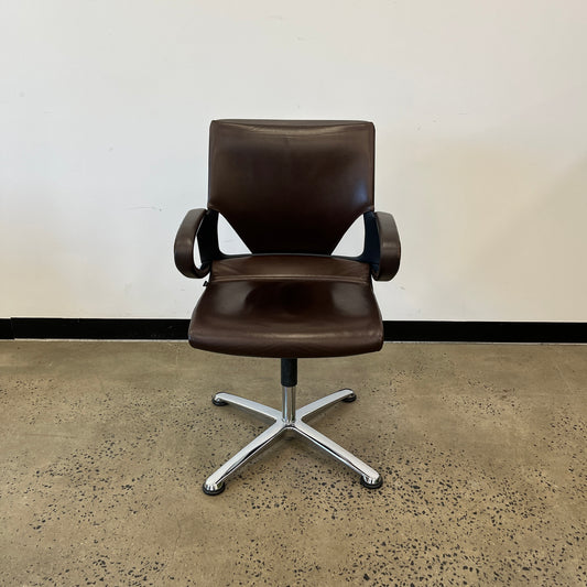 Wilkhahn Modus Medium Executive 283/7 Swivel Chair in Brown