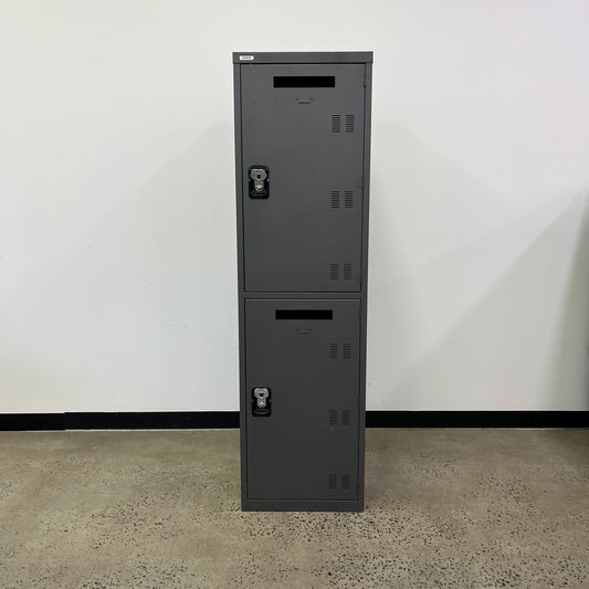 Coform Correspondence Single Bay Double Door Locker in Charcoal Grey (Heavy Duty)
