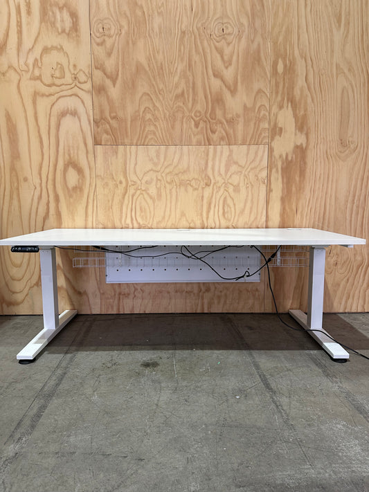 Electric Sit-Stand desk with modesty panel & cable management