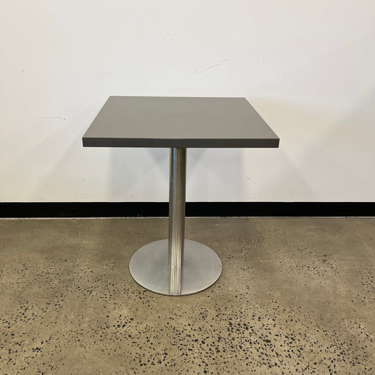 Square Cafe Table with Chrome Base